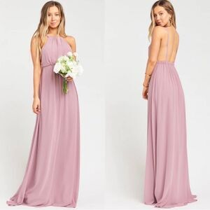 Show Me Your MuMu Amanda Maxi Dress Antique Rose Chiffon XXL NWT